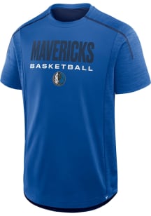 Dallas Mavericks Blue Poly Short Sleeve T Shirt