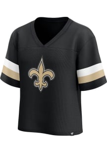 New Orleans Saints Womens Homeschool Fashion Football Jersey - Black