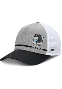 Minnesota United FC Low Block 5-Panel Trucker Adjustable Hat - Grey