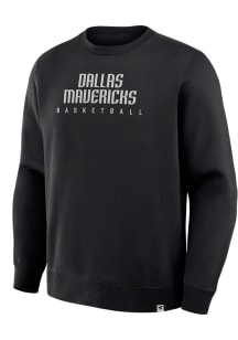 Dallas Mavericks Mens Black Legacy Long Sleeve Fashion Sweatshirt
