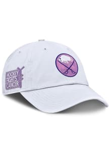 Buffalo Sabres 2025 Cancer Awareness Adjustable Hat - White