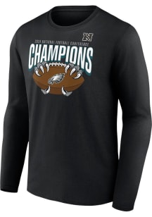 Philadelphia Eagles Black 2024 Conference Champions Long Sleeve T Shirt