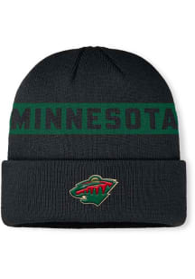 Minnesota Wild Green 2025 Authentic Pro Rink 12 Cuffed Beanie Mens Knit Hat