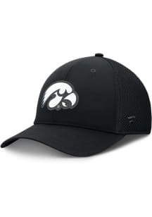 Iowa Hawkeyes Mens Black COLLEGE VERTICAL Flex Hat