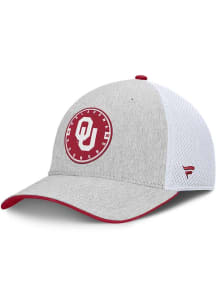 Oklahoma Sooners Mens Grey COLLEGE TRIGGER Flex Hat