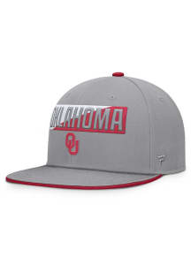 Oklahoma Sooners Grey COLLEGE DUO Mens Snapback Hat