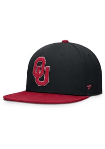 Oklahoma Sooners Mens Black REBOUND 2T Flex Hat