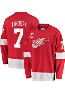 Ted Lindsay Detroit Red Wings Mens Red Breakaway Hockey Jersey