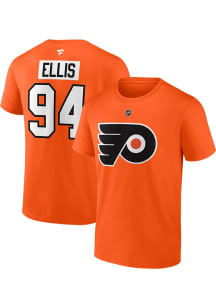 Ryan Ellis Philadelphia Flyers Orange Authentic Stack Short Sleeve Player T Shirt