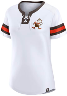 Cleveland Browns Womens Sunday Best Fashion Football Jersey - White