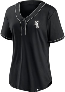 Chicago White Sox Womens Iconic Fashion Baseball Jersey - Black