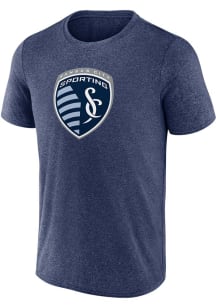 Sporting Kansas City Navy Blue Primary Crest Short Sleeve T Shirt