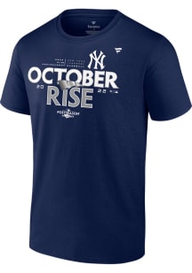 New York Yankees Navy Blue 2022 Post Season Participant Locker Room Short Sleeve T Shirt