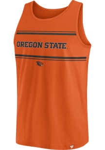 Oregon State Beavers Mens Orange Biblend Short Sleeve Tank Top