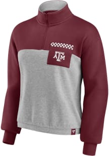 Texas A&M Aggies Womens Maroon Iconic Qtr Zip