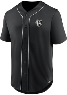 Sporting Kansas City Mens Black THIRD PERIOD Baseball Jersey
