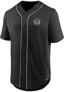 Philadelphia Union Mens Black THIRD PERIOD Baseball Jersey