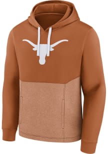 Texas Longhorns Mens Burnt Orange Poly Fleece POH Hood