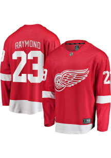 Lucas Raymond Detroit Red Wings Mens Red Breakaway Hockey Jersey