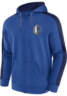 Dallas Mavericks Mens Blue Poly Long Sleeve Zip