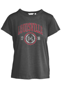 Louisville Cardinals Womens Black Encore Short Sleeve T-Shirt
