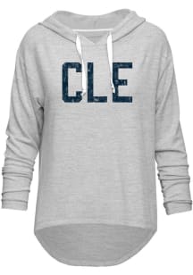 Cleveland Womens Grey CLE Hooded Sweatshirt