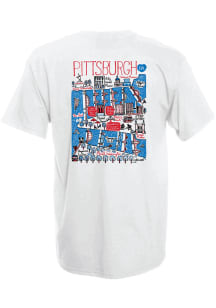 Pittsburgh White Julie Gash Short Sleeve T Shirt