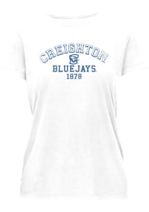 Creighton Bluejays Womens White Essential Short Sleeve T-Shirt