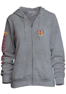 Iowa State Cyclones Womens Grey Comfy Long Sleeve Full Zip Jacket
