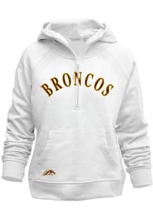 Western Michigan Broncos Womens White Asana Hooded Sweatshirt