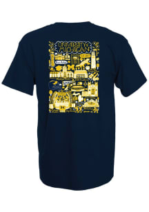 Michigan Wolverines Womens Blue Crusier Short Sleeve T-Shirt