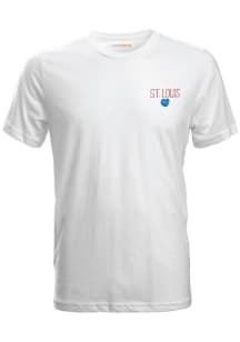 St Louis White Julia Gash Short Sleeve T Shirt