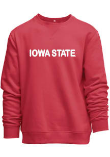 Iowa State Cyclones Womens Red Everyday Chenille Crew Sweatshirt