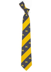 Michigan Wolverines Geo Stripe Mens Tie