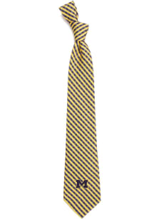Michigan Wolverines Gingham Mens Tie