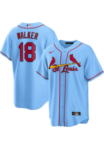 Jordan Walker St Louis Cardinals Mens Replica Alternate Jersey - Light Blue