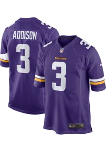 Jordan Addison  Nike Minnesota Vikings Purple Home Game Football Jersey