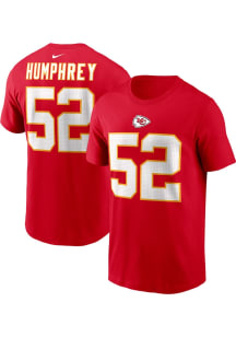 Creed Humphrey Kansas City Chiefs Red Home Short Sleeve Player T Shirt