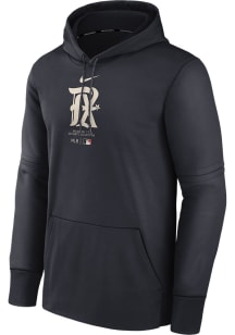 Nike Texas Rangers Mens Navy Blue Dri-Fit Hood