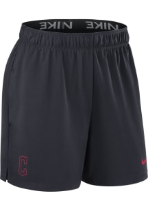 Nike Cleveland Guardians Womens Navy Blue Authentic Shorts