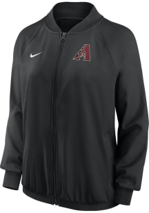 Nike Arizona Diamondbacks Womens Black Authentic Bomber Light Weight Jacket