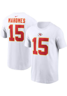 Patrick Mahomes Kansas City Chiefs White NN Tee Short Sleeve Player T Shirt