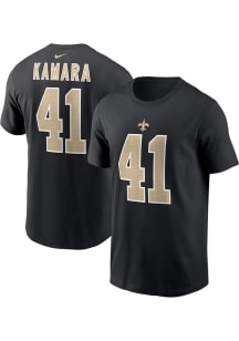Alvin Kamara New Orleans Saints Black NN Tee Short Sleeve Player T Shirt