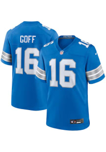 Jared Goff Detroit Lions BLUE 2024 Home Game Jersey - 173201645