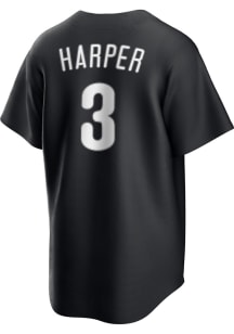 Bryce Harper Philadelphia Phillies Mens Replica Alt Fashion Jersey - Black