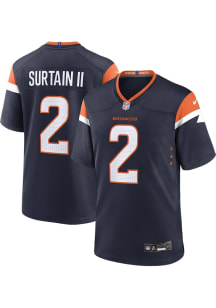 Patrick Surtain  Nike Denver Broncos Navy Blue Alt Football Jersey