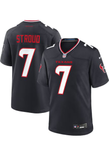 CJ Stroud  Nike Houston Texans Navy Blue 2024 Home Game Football Jersey