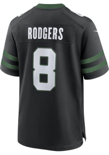 Aaron Rodgers   New York Jets Black 2024 Alt Game Football Jersey