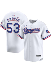 Adolis Garcia Nike Texas Rangers Mens White Home 2024 Limited Baseball Jersey