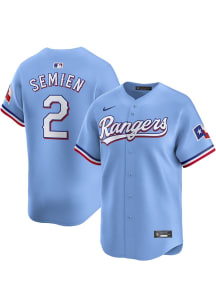 Marcus Semien Nike Texas Rangers Mens Light Blue Alt 2024 Limited Baseball Jersey